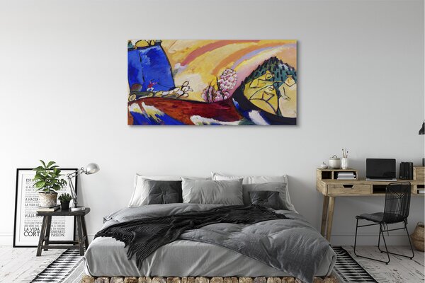 Tablouri canvas peisaj rural artă abstractă