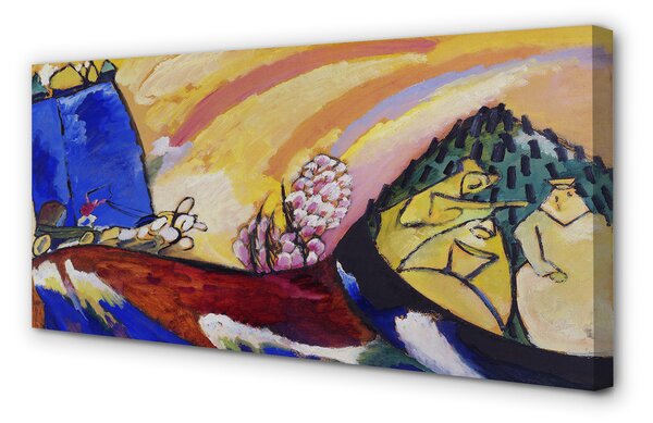 Tablouri canvas peisaj rural artă abstractă
