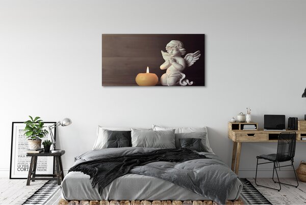 Tablouri canvas Rugăciunea înger lumânare