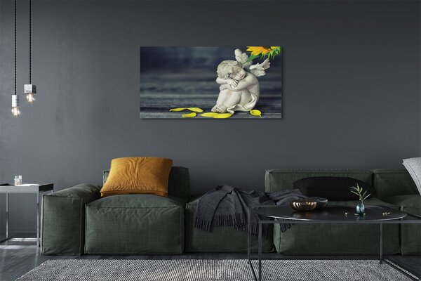 Tablouri canvas Adormit înger de floarea-soarelui