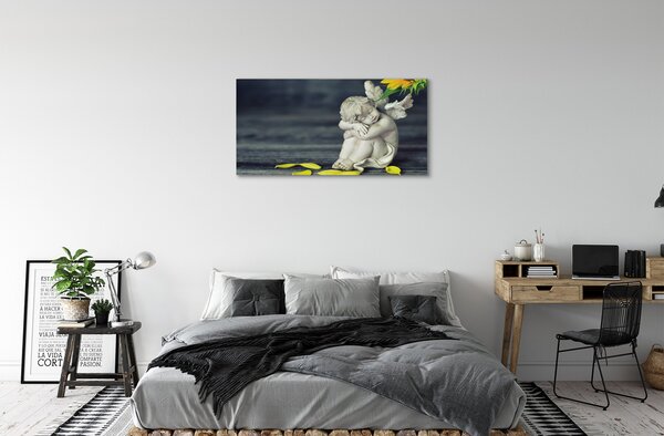 Tablouri canvas Adormit înger de floarea-soarelui