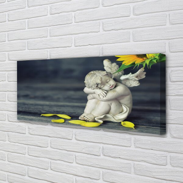 Tablouri canvas Adormit înger de floarea-soarelui