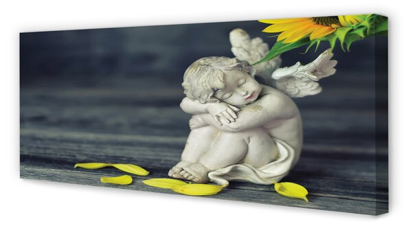 Tablouri canvas Adormit înger de floarea-soarelui