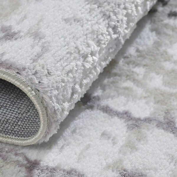 Covor JASMINE 1423, 160x230 cm, forma dreptunghiulara, poliester, gri/