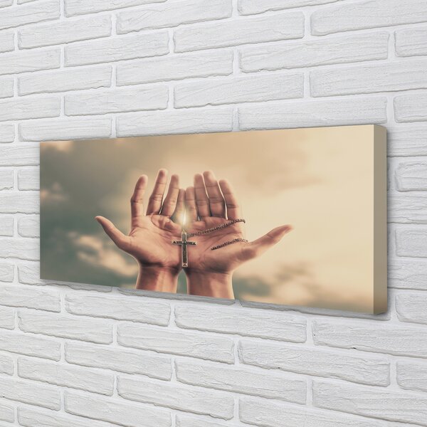 Tablouri canvas Cross Hands cer