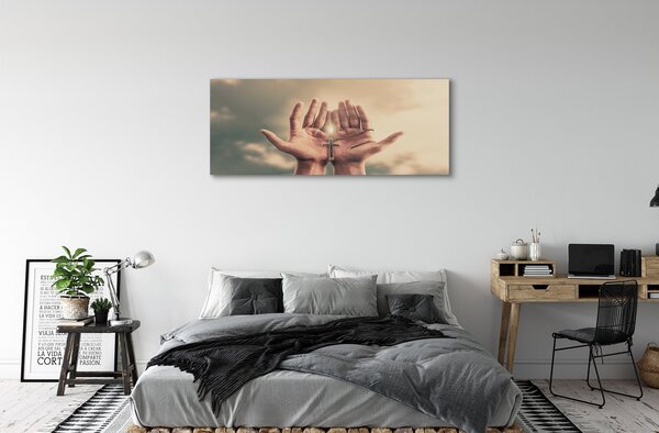 Tablouri canvas Cross Hands cer