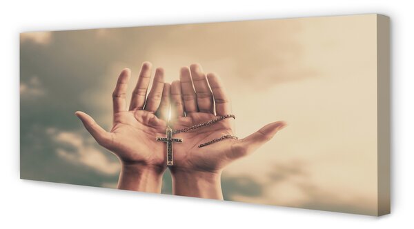 Tablouri canvas Cross Hands cer