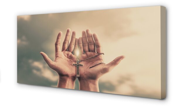 Tablouri canvas Cross Hands cer