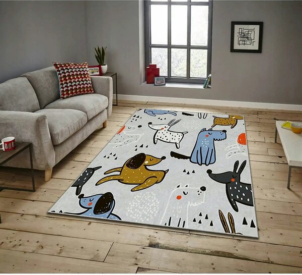 Covor ASR CRPT-6, 160x230 cm, forma dreptunghiulara, poliester, multic