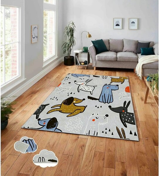 Covor ASR CRPT-6, 160x230 cm, forma dreptunghiulara, poliester, multic