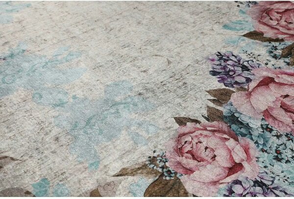 Covor, 120x180 cm, forma dreptunghiulara, poliester, multicolor, ASR C