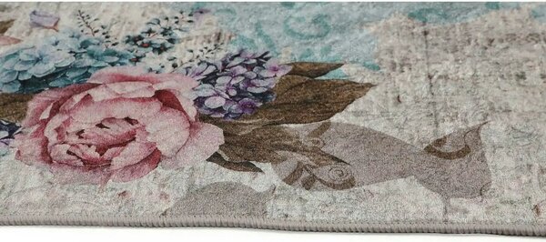 Covor, 120x180 cm, forma dreptunghiulara, poliester, multicolor, ASR C