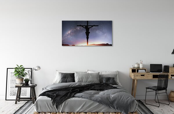 Tablouri canvas Isus răstignit cer