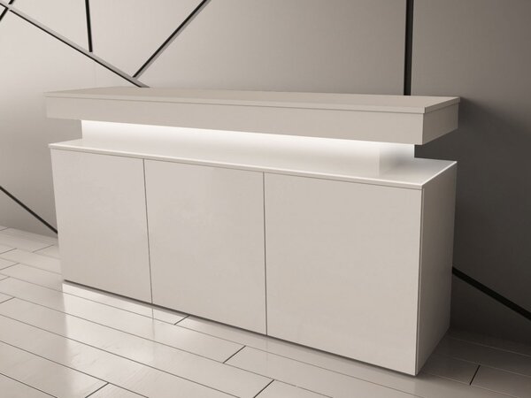 Comoda cu usi 3D 160 Lestirola Bis LED
