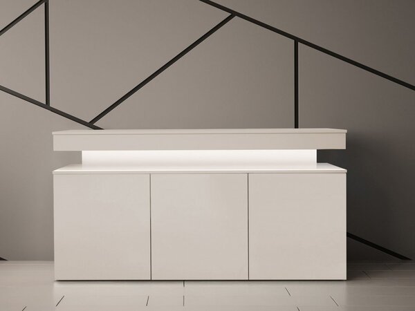 Comoda cu usi 3D 160 Lestirola Bis LED