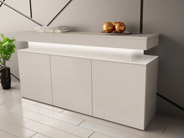 Comoda cu usi 3D 160 Lestirola Bis LED