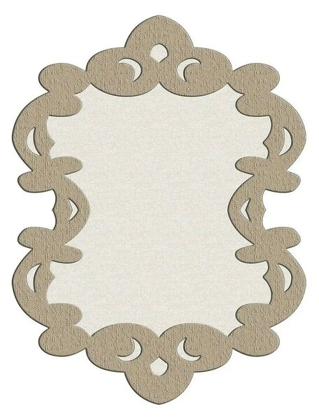 Covor, 160x230 cm, forma atipica, poliester, bej, ALN600FG416BJ07