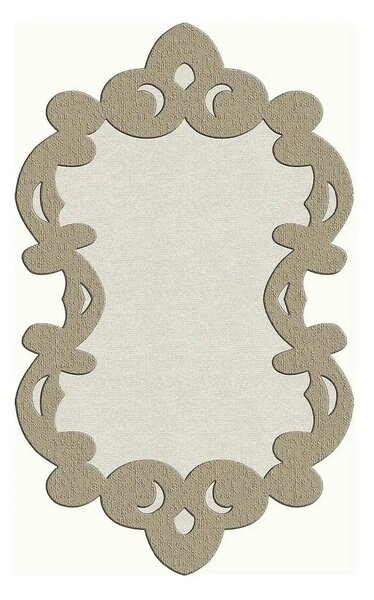 Covor, 160x230 cm, forma atipica, poliester, bej, ALN600FG416BJ07
