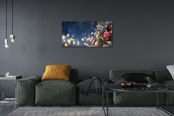 Tablouri canvas Crăciun decorare copac zăpadă