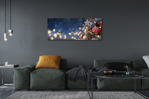 Tablouri canvas Crăciun decorare copac zăpadă