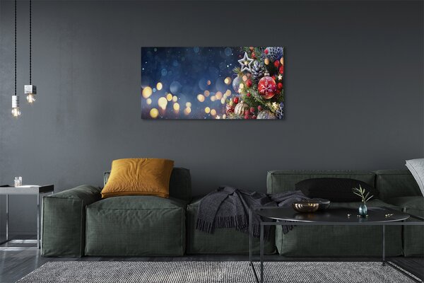 Tablouri canvas Crăciun decorare copac zăpadă