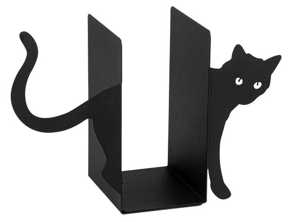 Suport carti KITAP-5, negru, metal, 35x14x22 cm