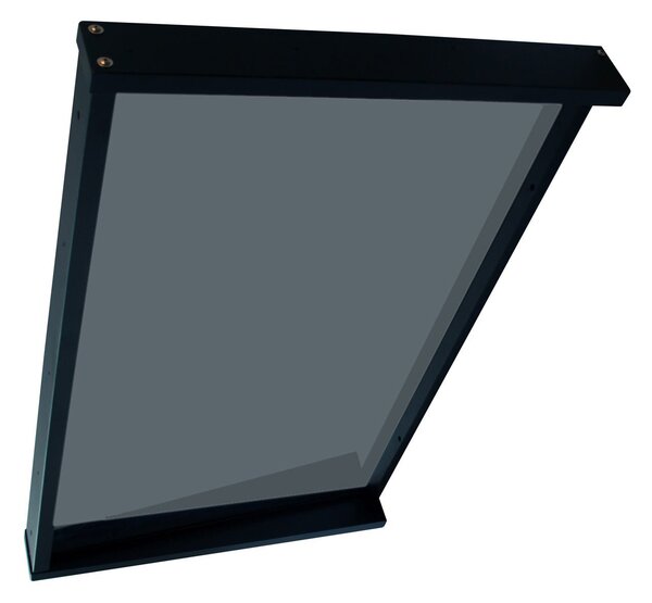 Copertină GIMI PRO 115x80 cm din oțel și plexiglas – Negru/Antracit