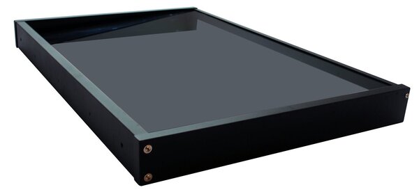 Copertină GIMI PRO 115x80 cm din oțel și plexiglas – Negru/Antracit
