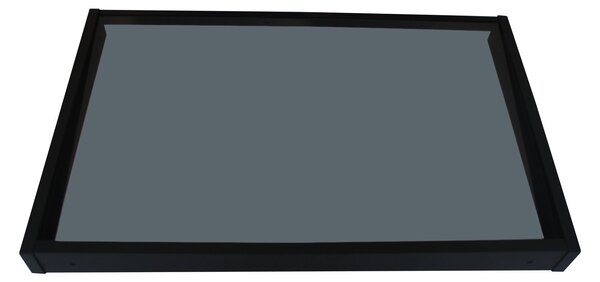 Copertină GIMI PRO 115x80 cm din oțel și plexiglas – Negru/Antracit