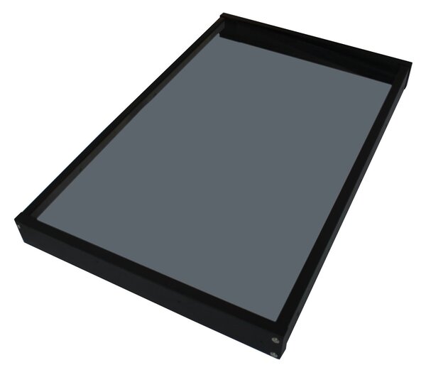 Copertină GIMI PRO 115x80 cm din oțel și plexiglas – Negru/Antracit