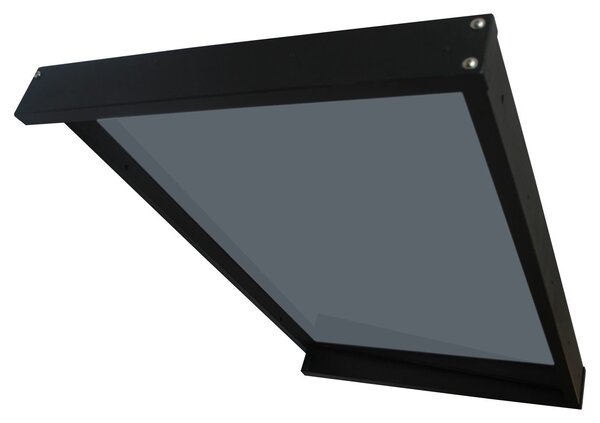 Copertină GIMI PRO 115x80 cm din oțel și plexiglas – Negru/Antracit