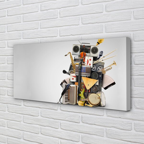 Tablouri canvas Radio microfon ukulele