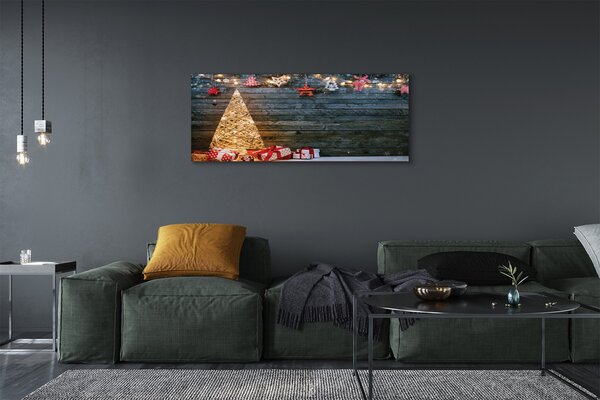 Tablouri canvas Cadouri de Crăciun placi decor copac