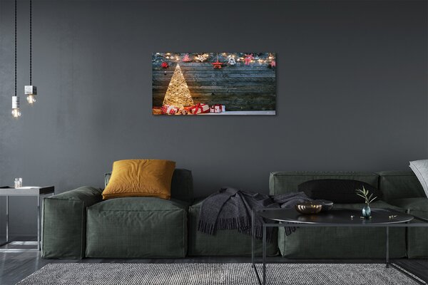 Tablouri canvas Cadouri de Crăciun placi decor copac
