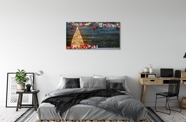 Tablouri canvas Cadouri de Crăciun placi decor copac