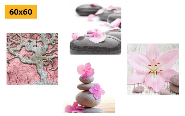 Set tablouri Feng Shui în design delicat