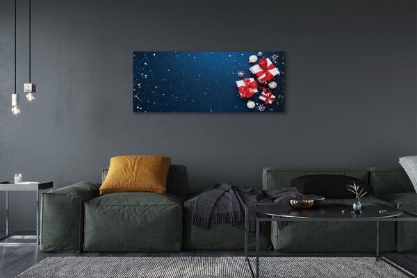 Tablouri canvas Cadouri baubles zăpadă
