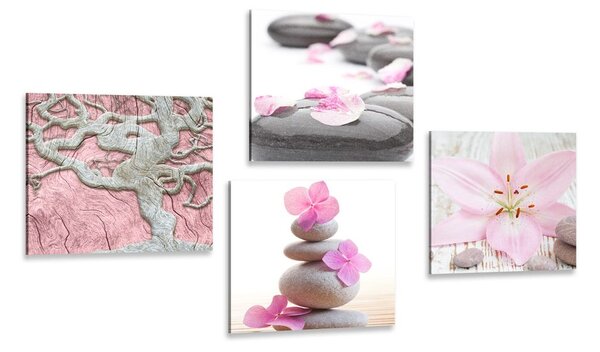 Set tablouri Feng Shui în design delicat