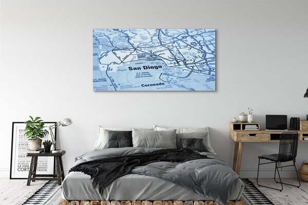 Tablouri canvas planul de oraș