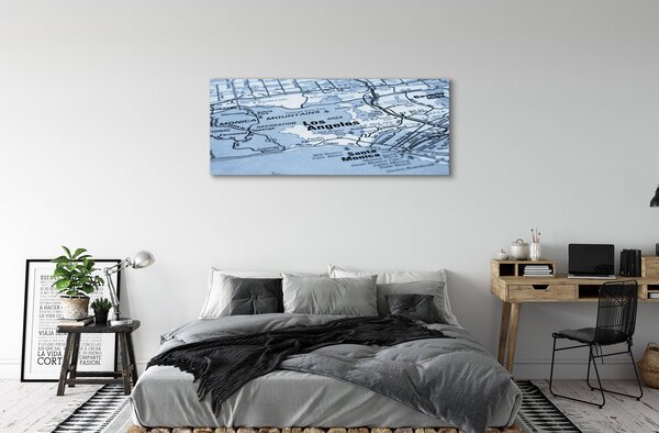 Tablouri canvas planul de oraș