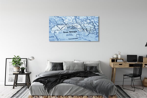 Tablouri canvas planul de oraș