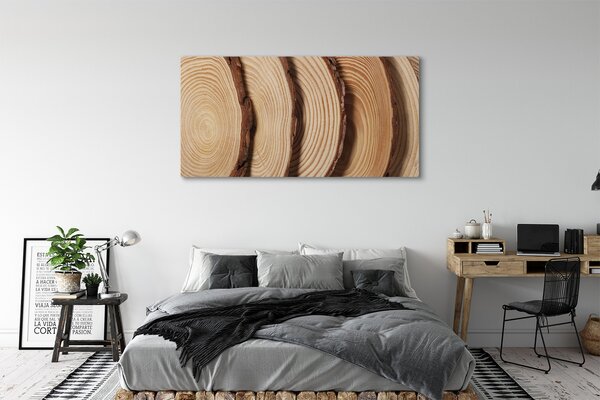 Tablouri canvas felii de cereale din lemn