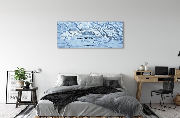 Tablouri canvas planul de oraș