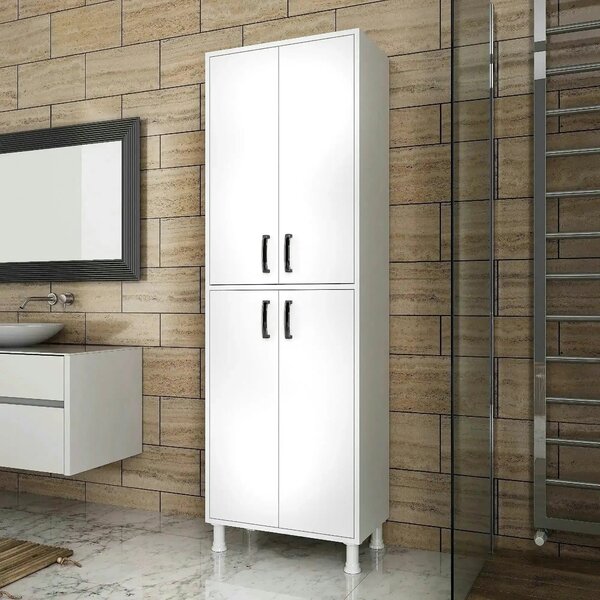Dulap bucatarie M4-1103, alb, PAL melaminat, 63x36x191 cm