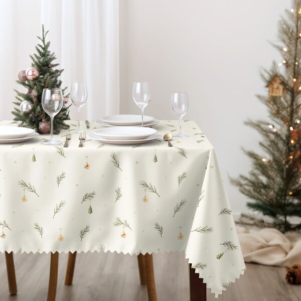 Goldea față de masă de crăciun impermeabilă - decorațiuni de crăciun 80 x 80 cm