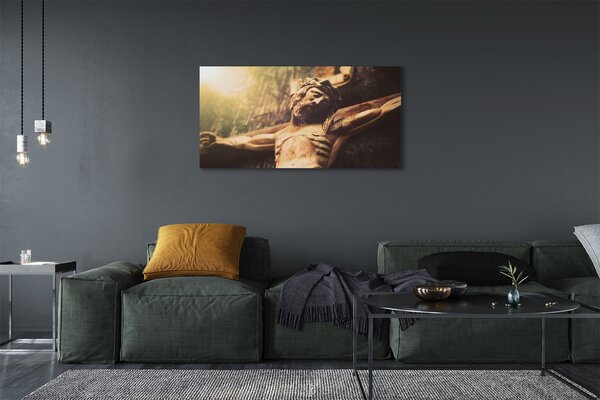 Tablouri canvas Isus din lemn