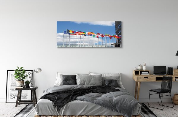 Tablouri canvas mai multe steaguri