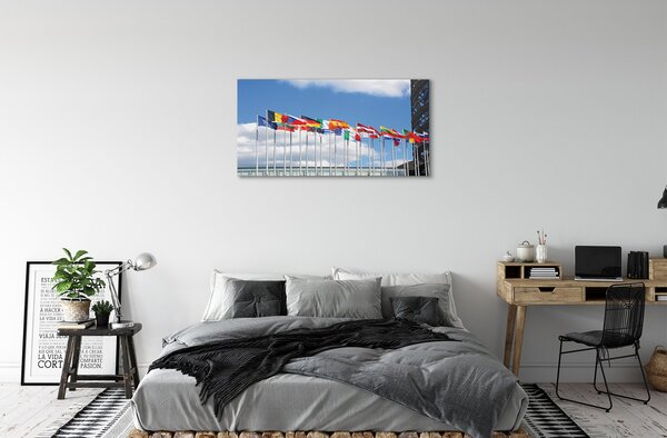Tablouri canvas mai multe steaguri