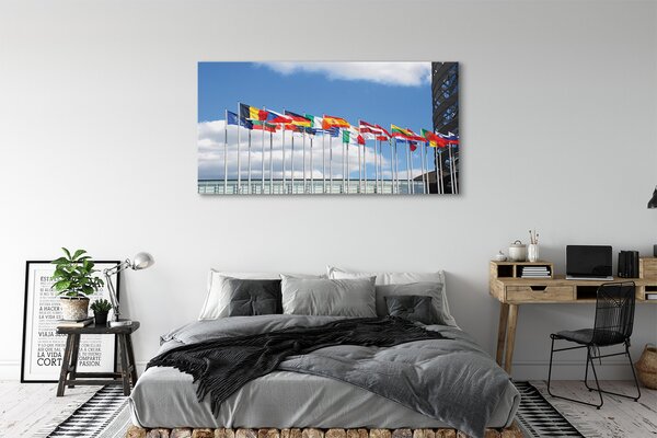 Tablouri canvas mai multe steaguri