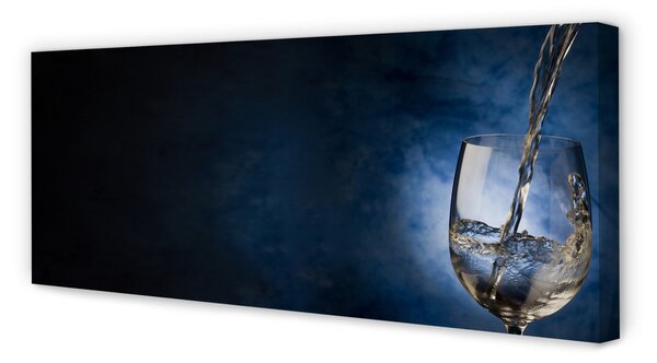 Tablouri canvas sticlă de vin alb